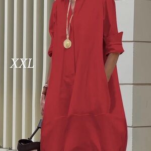 Elegant Red Women's Dress